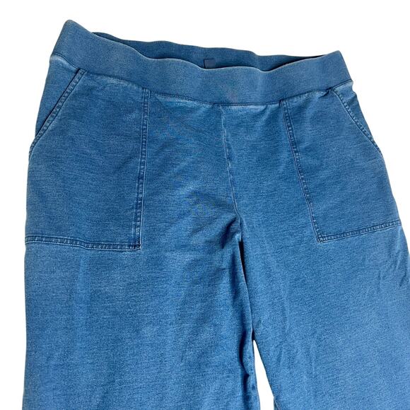 pure Jill INDIGO denim cropped bottoms Size L - Picture 3 of 9